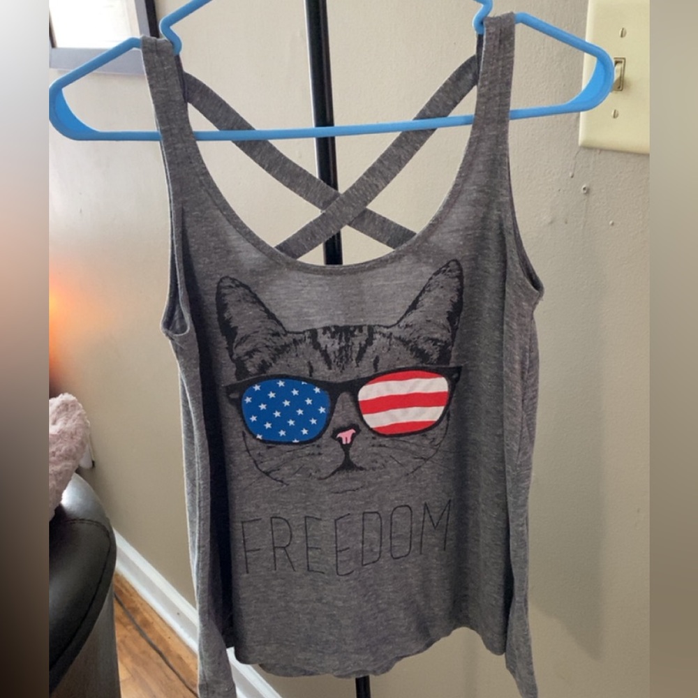 Cool cat freedom tank.